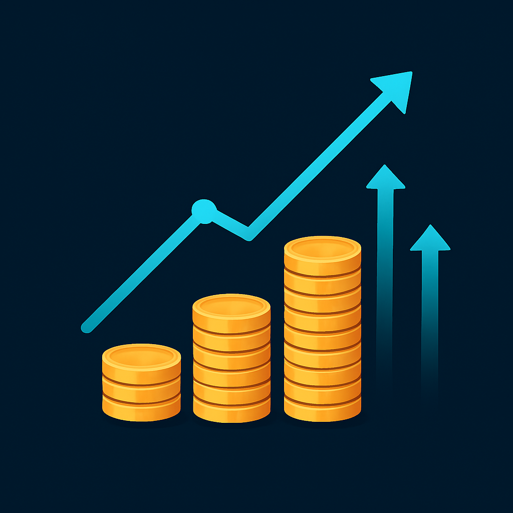Investment growth illustration